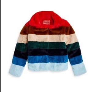 New Sheared Block Jacket Coat By Blank NYC In Small - Retails $480